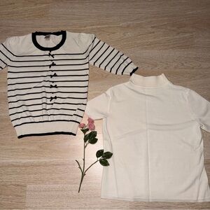 Striped Black and White Shirt